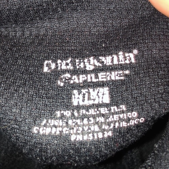 Men’s Patagonia quarter zip sweatshirt light weight workout top size large - Picture 3 of 5